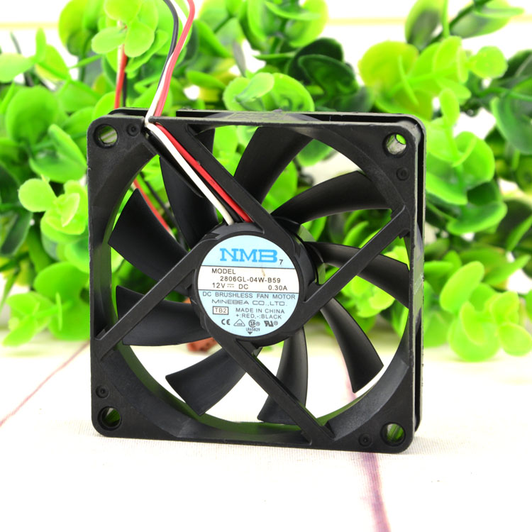 Original NMB 2806GL-04W-B59 Cooling Fan 12V 0.3A 3.6W 3wires 2806GL-04W-B59 Fans